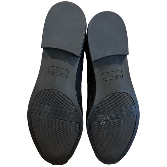 Anne Klein Audrey Tall Riding Boots Knee High Black iFlex Low Block Heel Size 7 - Picture 10 of 12